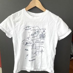Brandy Melville RARE LA Map Graphic Tee